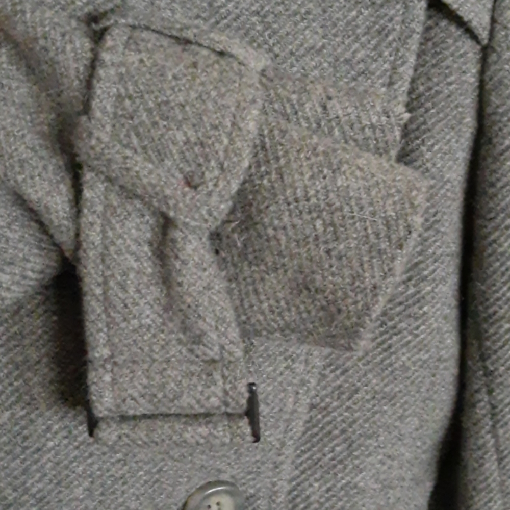 SPORTMAX Wool Alpaca Blend Trench Jacket Size 8/42 - Picture 7 of 16